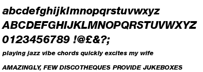 Neue Helvetica&trade; Com 85 Heavy Italic