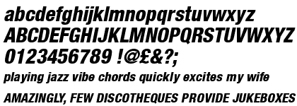 Neue Helvetica&trade; Com 87 Heavy Condensed Oblique