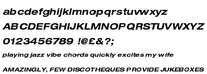 Neue Helvetica&trade; Std 73 Bold Extended Oblique