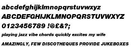 Nimbus Sans Novus Black Italic