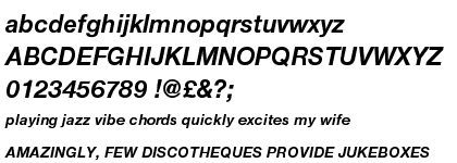 Nimbus Sans Novus Bold Italic