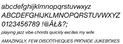 Nimbus Sans Novus CE Medium Italic