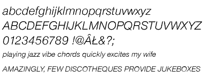 Nimbus Sans Novus CE Regular Italic
