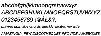 Nimbus Sans Novus CE Semi Bold Italic