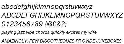 Nimbus Sans Novus Medium Italic