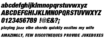 Nimbus Sans Novus Ultra Condensed Italic