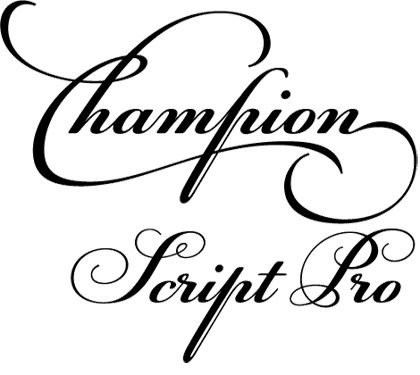 PF Champion Script Pro Bold