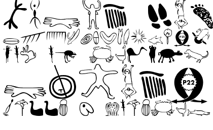Petroglyphs Australian