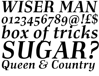 Richler Pro Greek Bold Italic