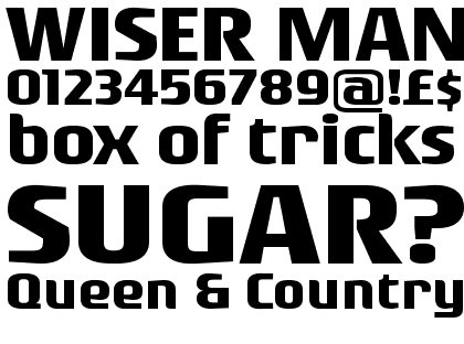 Rogue Sans Extended Bold