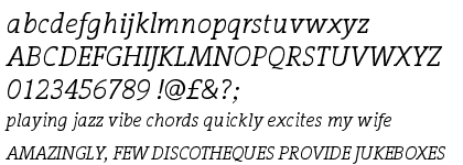 Vigor DT Book Italic