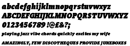 Vigor DT Condensed Black Italic