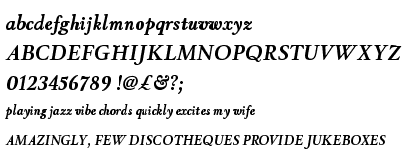 Winthorpe Bold Italic