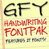 GFY Handwriting FontPak