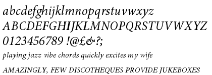 Minion™ Pro Condensed Italic