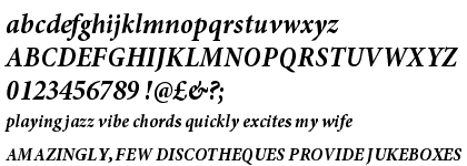 Minion™ Pro Bold Condensed Italic