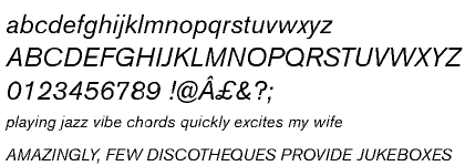 Akzidenz-Grotesk® Pro Italic