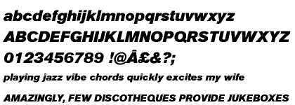 Akzidenz-Grotesk® Pro Super Italic