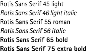 Rotis Sans Serif