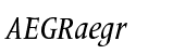 Frutiger&reg; Serif Pro Condensed Medium Italic