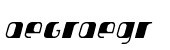 Jakone Condensed Bold Italic