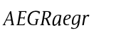 Satero&reg; Serif Pro Light Italic