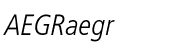 Frutiger&reg; Pro 48 Light Condensed Italic