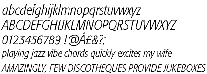 Formata® BQ Light Condensed Italic