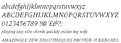 Meridien&trade; Italic