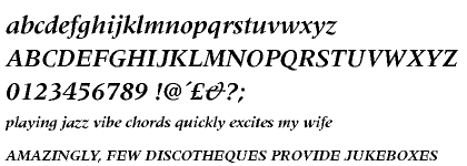 Meridien&trade; Bold Italic