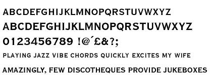 Copperplate Gothic&trade; 30 BC