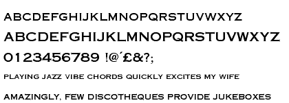 Copperplate Gothic&trade; 31 AB