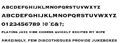 Copperplate Gothic&trade; 33