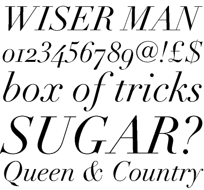 Linotype Didot&trade; Italic OsF