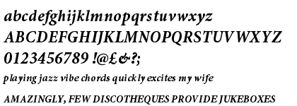 Minion™ Pro Bold Condensed Italic Caption