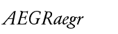 Garamond URW Regular Italic