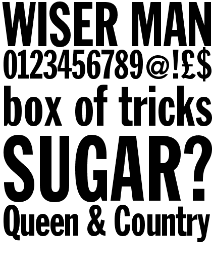 Franklin Gothic� Extra Condensed