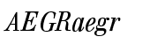 Walburn Strong Text Italic