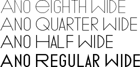 Ano Eighth-Quarter-Half-Regular Wide Package