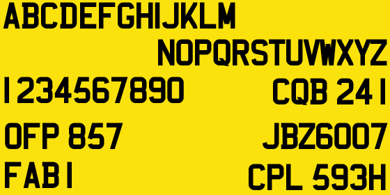 CW Numberplates