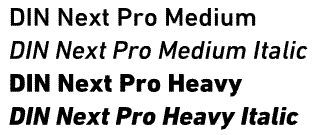 DIN Next Pro Basic 3 Value Pack