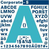 Corporate S font family