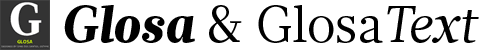 Glosa fonts from DSType