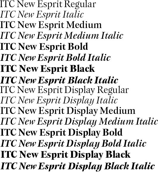 ITC New Esprit Pro Complete Family Pack Weights