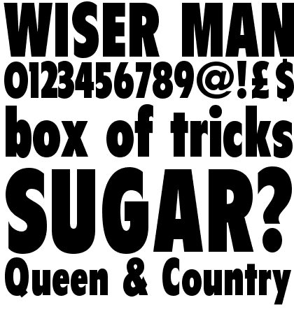 Flyer� Extra Black Condensed