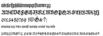 Wilhelm Klingspor Gotisch� DFR