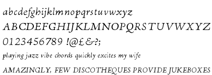 Adobe Jenson� Pro Light Italic Caption