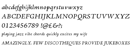Adobe Jenson� Pro Italic Caption