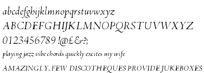 Adobe Jenson� Pro Italic Display