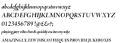 Adobe Jenson� Pro Bold Italic Display